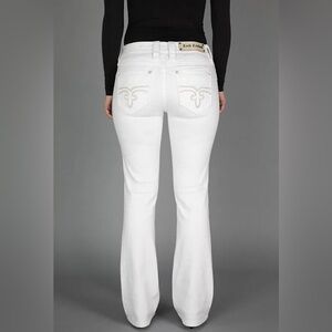 Rock Revival Dixie White Bootcut Jeans